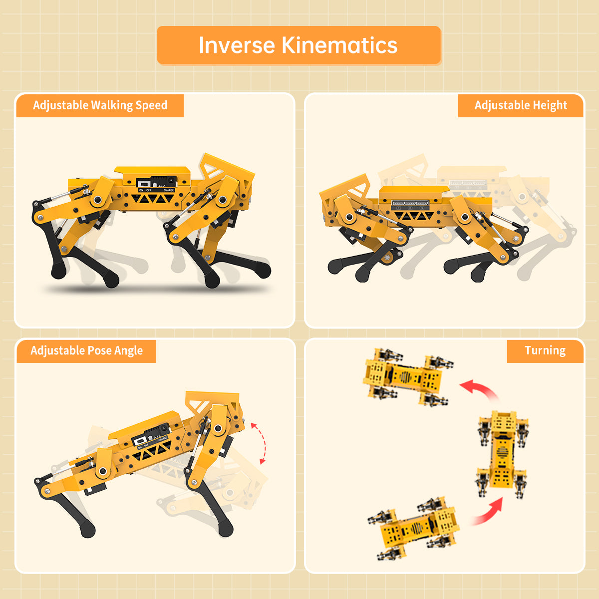 Hiwonder MechDog Open Source AI Robot Dog with AI Vision & Voice Interaction, Programmable with Scratch, Arduino, and Python Hiwonder MechDog Open Source AI Robot Dog with AI Vision & Voice Interaction, Programmable with Scratch, Arduino, and Python